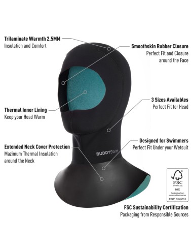 Buddyswim Capucha Neopreno...