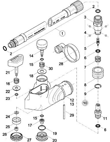 Scubapro BPI Prior 2013 Spare Parts