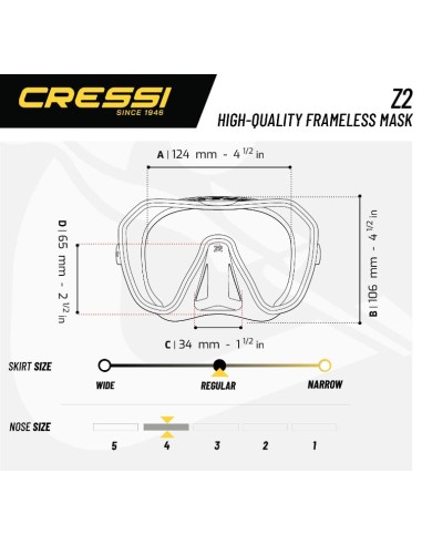 Cressi Z2 Mask Clear (Crystal)