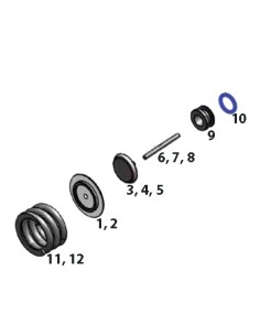 Aqualung Partes internas 1ª...