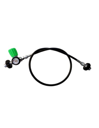 Gas equalizer with pressure gauge for...