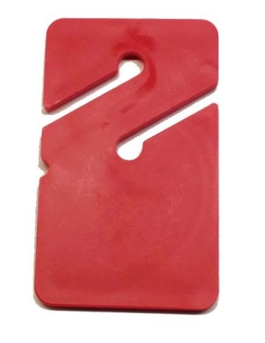 Galleta rectangular roja