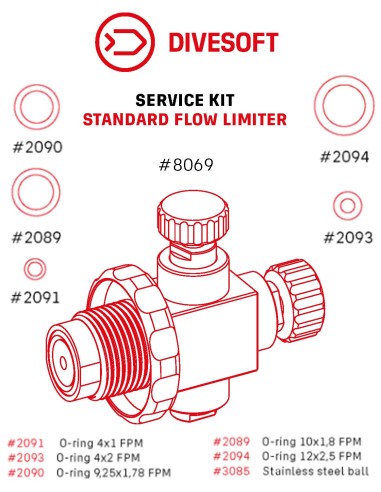 DiveSoft kit servicio restrictor de...