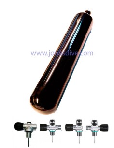 Eurocylinders steel 3 liter Black tank