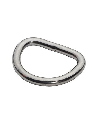 OMS  D-Ring 1" (~25 mm) stainless Steel , straight