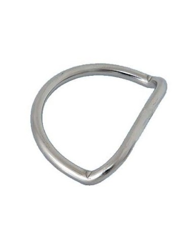 OMS 2 in (5 cm) Stainless Steel D-Ring, ~ 45° bend