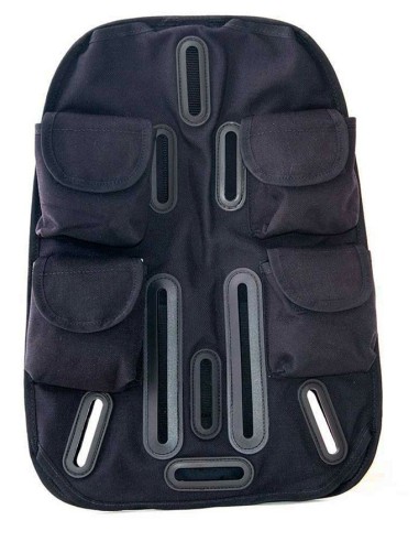 OMS, back Pad with integrated weight pockets
