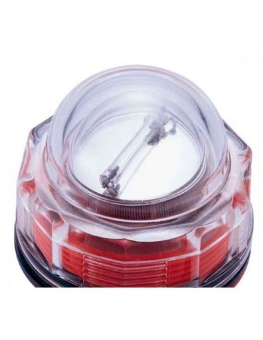 Handy strobe with back up LED