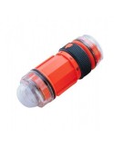 Handy strobe with back up LED