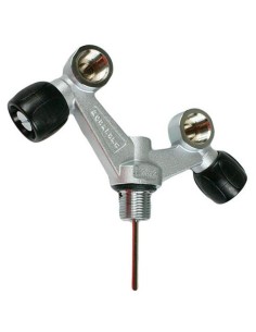 Aqualung Grifería doble salida en Z, 300 Bar