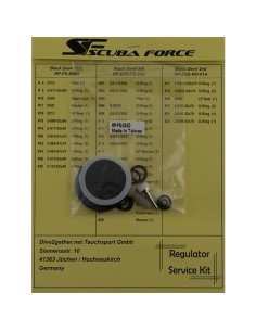 Scuba Force, kit 1ª etapa Black Devil Tec