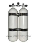 Twinset Steel Cylinders 10 litre, 230 bar DIR STYLE