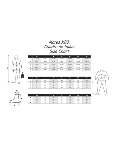 Mares XR3 drysuit with socks