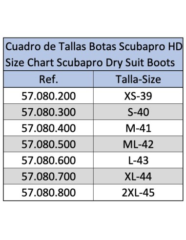 Scubapro Bota HD para traje seco