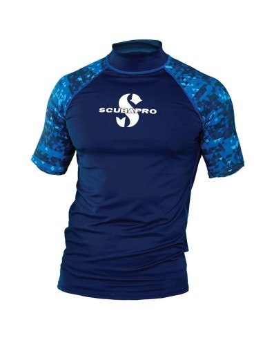 Scubapro Rash Guard Short Sleeve Blue...