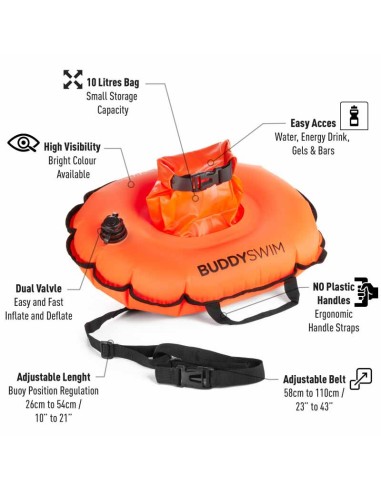 BuddySwim Hydrastation Orange Buoy