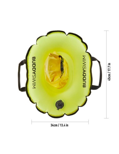 BuddySwim Hydrastation Yellow Buoy
