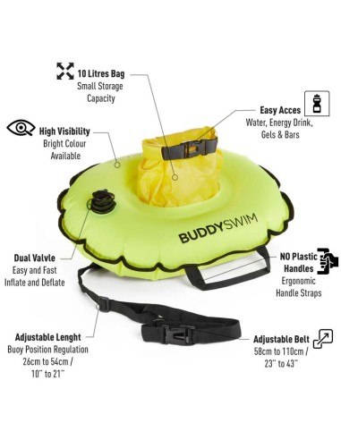 BuddySwim Hydrastation Yellow Buoy